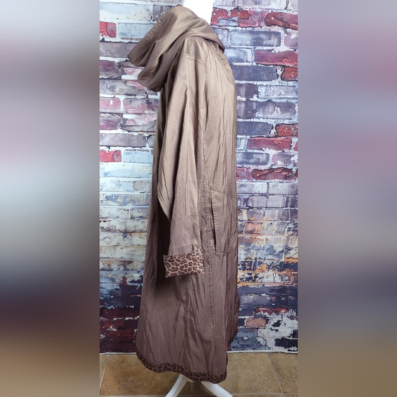 Nordstrom Reversible Leopard Print Hooded Coat - Picture 10 of 14